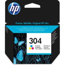 HP 304 Cartouche d’encre trois couleurs authentique N9K05AE
