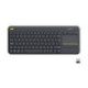 Logitech K400 Plus Tv keyboard RF Wireless QWERTY Italian Black 920-007135