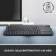 Logitech K400 Plus Tv keyboard RF Wireless QWERTY Italian Black 920-007135