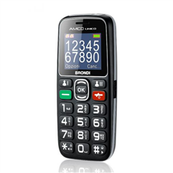 Brondi Amico Unico 4,57 cm (1.8 Zoll) Schwarz Einsteigertelefon 10276090
