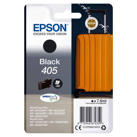 Epson 405 DURABrite Ultra Ink ink cartridge 1 pcs Original Standard Yield Black C13T05G14010