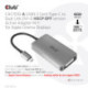 CLUB3D CAC-1510-A adaptador de cable de vídeo 0,25 m USB Tipo C DVI Gris