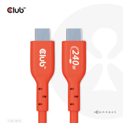 CLUB3D CAC-1573 cable USB 2 m USB4 Gen 2x2 USB C Rojo