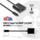CLUB3D USB 3.1 Type C a HDMI 2.0 UHD 4K 60HZ Adaptador Activo CAC-2504