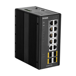 D-Link DIS‑300G‑14PSW Gestito L2 Gigabit Ethernet 10/100/1000 Supporto Power over Ethernet PoE Nero DIS-300G-14PSW