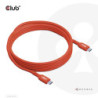 CLUB3D Cable certificado USB2 tipo C bidireccional USB-IF Datos 480 Mb, PD 240 W 48 V/5 A EPR M/M 3 m/9,84 pies CAC-1513