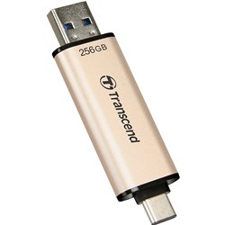 Transcend JetFlash 930C USB flash drive 256 GB USB Type-A / USB Type-C 3.2 Gen 1 (3.1 Gen 1) Gold TS256GJF930C