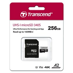 Transcend TS256GUSD340S cartão de memória 256 GB MicroSDXC UHS-I Classe 10