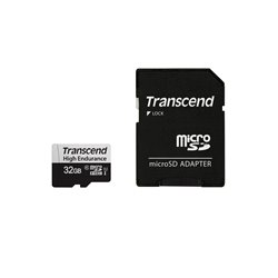 TRANSCEND MEMORY CARD 32GB microSD w/ adapter U1, High Endurance