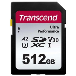 TRANSCEND MEMORY CARD 512GB SD Card UHS-I U3 A2 Ultra Performance