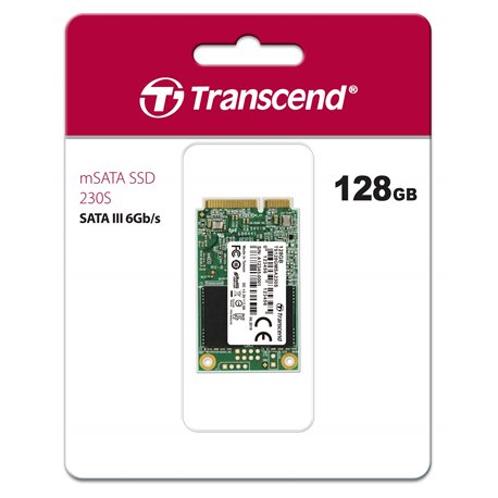 TRANSCEND SSD MSATA128GB SATA3, 3D TLC Read/Write 550/400 MB/s