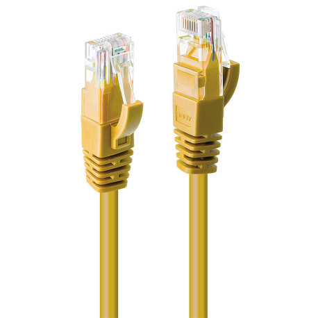 Lindy 2m Cat.6 U/UTP Cable, Yellow 48063