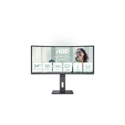 AOC CU34P3CV computer monitor 86.4 cm 34 3440 x 1440 pixels UltraWide Quad HD LED Black