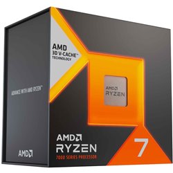 AMD CPU RYZEN 7 7800X3D, 5GHZ 8CORE, AM5, SERIE 7000 X3D, CACHE 104MB 120W, WOF