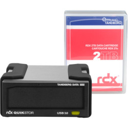 Overland-Tandberg RDX Laufwerkskit mit 2TB Kassette, extern, schwarz, USB3+ 8865-RDX