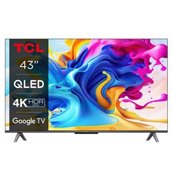 TCL SMART TV 43" QLED UHD 4K ANDROID TV NERO