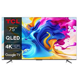 TCL SMART TV 75" QLED UHD 4K ANDROID TV NERO