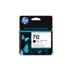 HP Cartouche d'encre DesignJet 712, noir, 80 ml 3ED71A