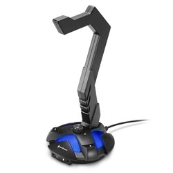 Sharkoon X-Rest 7.1 Active holder Headphones, Headset Black