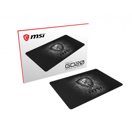 MSI AGILITY GD20 Pro Gaming Mousepad '320mm x 220mm, Pro Gamer ultra-smooth textile surface, Iconic Dragon J02-VXXXXX4-EB9