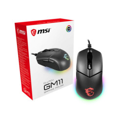 MSI CLUTCH GM11 WHITE Gaming Mouse '2-Zone RGB, upto 5000 DPI, 6 Programmable button, Symmetrical design, OMRON S12-0401650-CLA