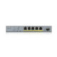 Zyxel GS1350-6HP-EU0101F switch Gestionado L2 Gigabit Ethernet 10/100/1000 Energía sobre Ethernet PoE Gris