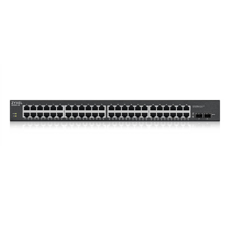 Zyxel GS1900-48HPv2 Managed L2 Gigabit Ethernet 10/100/1000 Power over Ethernet PoE Black GS190048HPV2-EU0101F