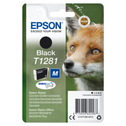 Epson Fox Singlepack Black T1281 DURABrite Ultra Ink C13T12814012