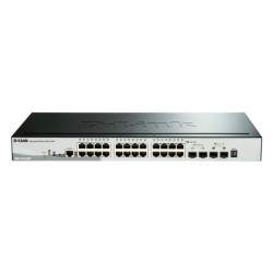 D-Link DGS-1510-28P network switch Managed L3 Gigabit Ethernet 10/100/1000 Power over Ethernet PoE Black