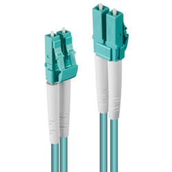 Lindy 46374 câble de fibre optique 10 m LC OM3 Turquoise