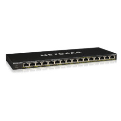NETGEAR GS316P Non-géré Gigabit Ethernet 10/100/1000 Connexion Ethernet, supportant l'alimentation via ce port PoE GS316P-100EUS