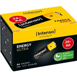INTENSO BATTERIE ALCALINE ENERGY ULTRA AA LR6 24PCS PAPER BOX