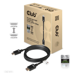 CLUB3D Ultra High Speed HDMI 4K120Hz, 8K60Hz Cable 48Gbps M/M 3 m/ 9.84ft CAC-1373