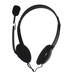 ENCORE EN-HTM-03-USB auricular y casco Auriculares Alámbrico Diadema Oficina/Centro de llamadas Negro