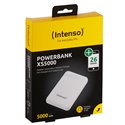 INTENSO POWER BANK 5000MAH USB A+TYPE C 5V-2.1A MICRO USB+TYPE C 5V-2.1A WHITE 7313522