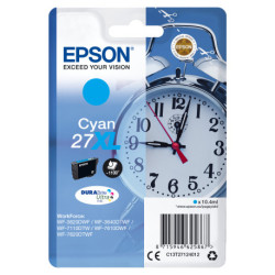 Epson Alarm clock Singlepack Cyan 27XL DURABrite Ultra Ink C13T27124012