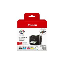 Canon Multipack de cartouches d'encre noire/cyan/magenta/jaune haut rendement PGI-2500XL 9254B004