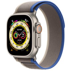 Apple Watch Ultra OLED 49 mm Numérique 410 x 502 pixels Écran tactile 4G Métallique Wifi GPS (satellite) MNHL3TY/A
