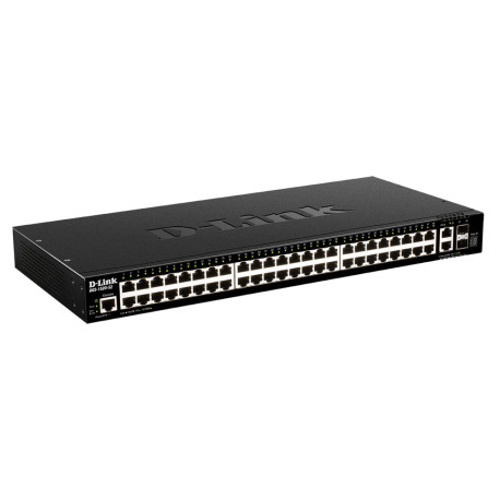D-Link DGS-1520-52 switch de rede Gerido L3 10G Ethernet 100/1000/10000 1U Preto