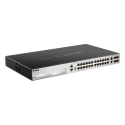 D-Link DGS-3130-30TS Gestito L3 Gigabit Ethernet 10/100/1000 Nero, Grigio DGS-3130-30TS/SI