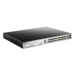 D-Link DGS-3130-30PS network switch Managed L3 Gigabit Ethernet 10/100/1000 Power over Ethernet PoE Black, Grey DGS-3130-30PS/SI
