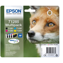 Epson Fox Multipack Renard T1285Encre DURABrite Ultra N, C, M, J C13T12854012