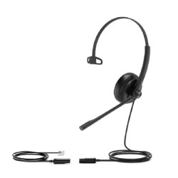 Yealink YHS34 Headset Wired Head-band Office/Call center Black YHS34-MONO