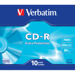 Verbatim CD-R Extra Protection 700 MB 10 unidades 43415
