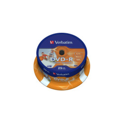 Verbatim 43538 DVD en blanco 4,7 GB DVD-R 25 piezas