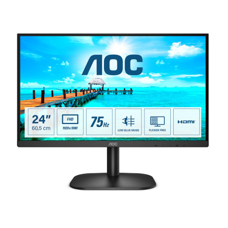 AOC B2 24B2XHM2 Computerbildschirm 60,5 cm 23.8 1920 x 1080 Pixel Full HD LCD Schwarz 24B2XHM2_SI