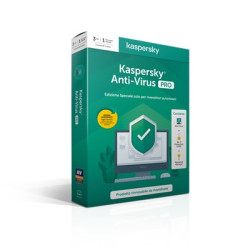 Kaspersky Anti-Virus PRO 2020 Segurança antivírus Base Multiligue 3 licenças 1 anos KL1171T5CFS-20SLIMPR