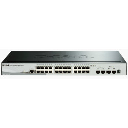 D-Link DGS-1510 Managed L3 Gigabit Ethernet 10/100/1000 Black DGS-1510-28X