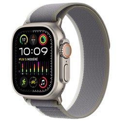 APPLE WATCH ULTRA 2 GPS + CELLULAR, 49MM TITANIUM CASE WITH GREEN/GREY TRAIL LOOP - S/M