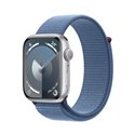 Apple Watch Series 9 45 mm Digital 396 x 484 pixels Ecrã táctil Prateado Wi-Fi GPS MR9F3QL/A
